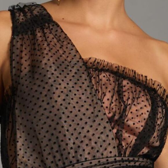 Brand New Gorgeous By Anthropologie Tulle Dot Maxi Dress - Picture 12 of 14